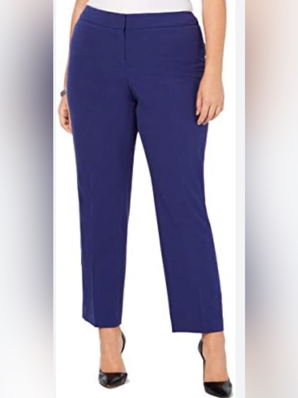 Coldwater Creek Women dark purple Straight-Leg Trousers Size 10